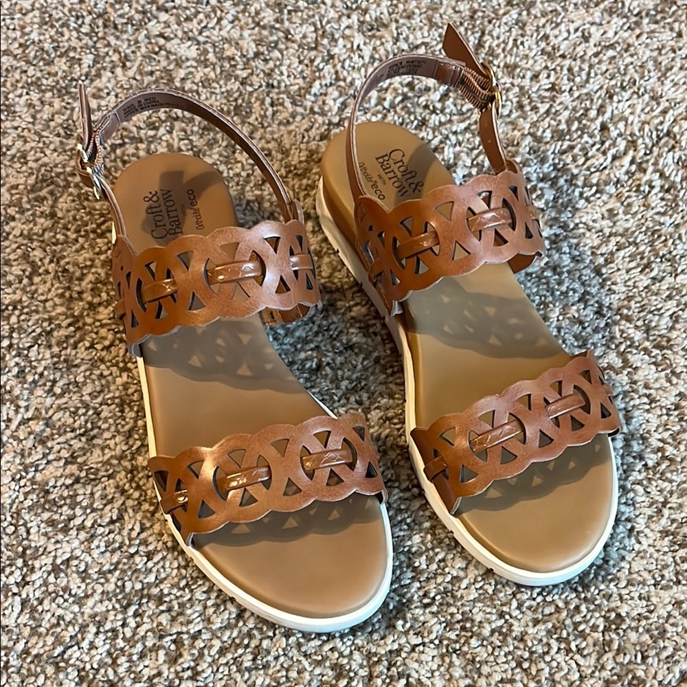 Croft and Barrow Women's Brown Sandals
